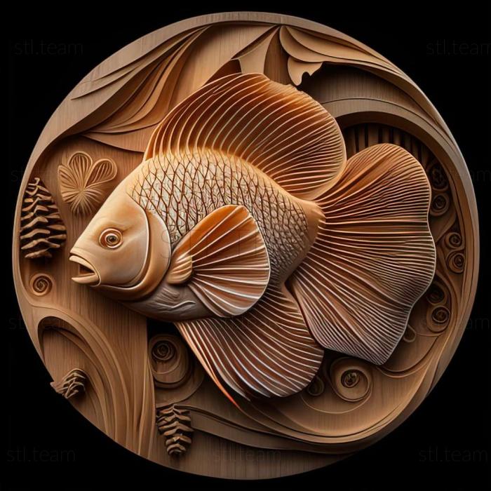 Animals Ordinary discus fish